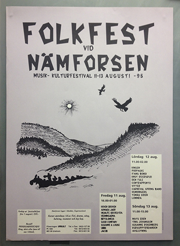 Folkfest vid Nämforsen affisch 1995